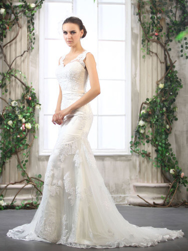 cheap lace wedding dresses