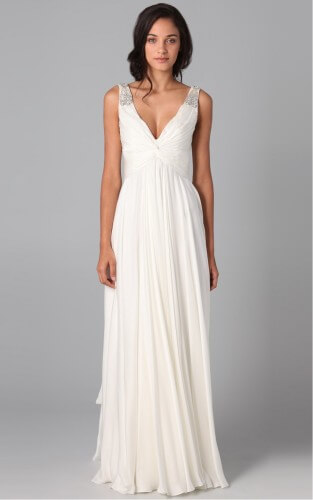 cheap white evening dresses