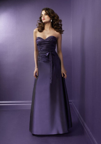 deep purple bridesmaid dresses