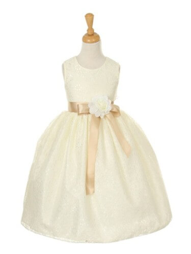 ivory lace flower girl dresses