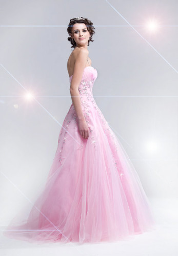 light pink prom dresses