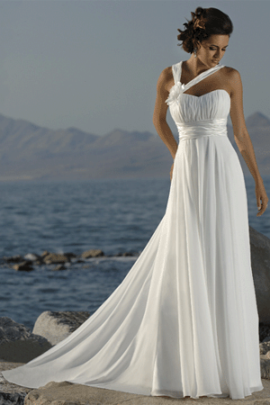 plus size beach wedding dresses