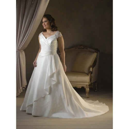 plus size modest wedding dresses