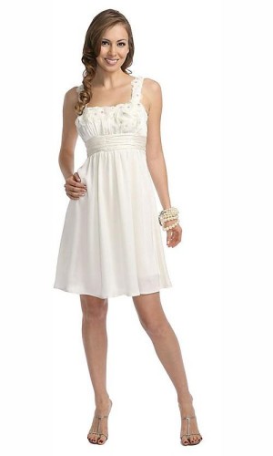 short white evening dresses