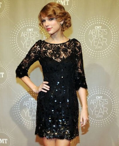 black lace party dress