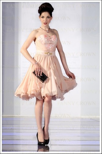 light pink cocktail dress