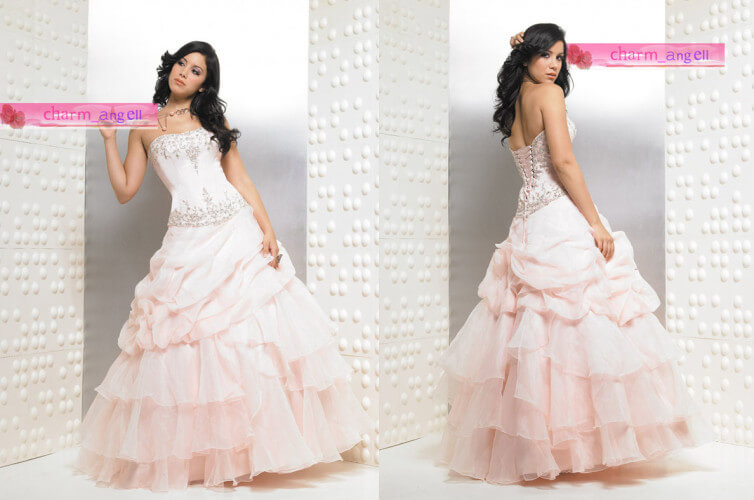 light pink party dress