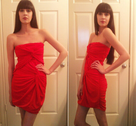 red dress for christmas party