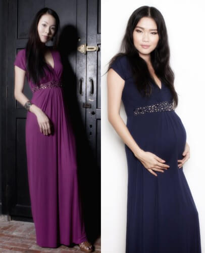 semi formal maternity dresses