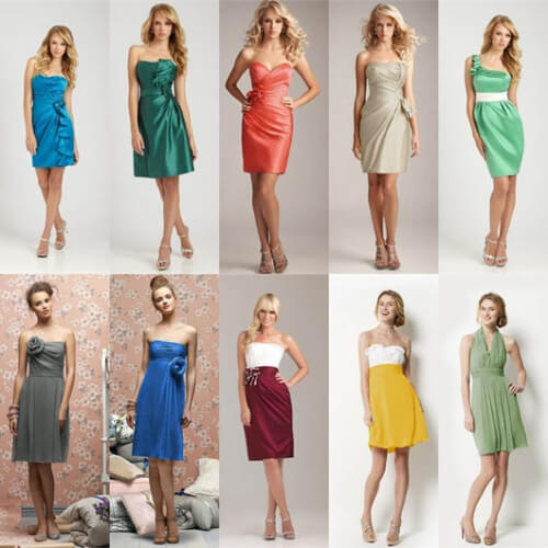 short bridesmaid dresses under 100